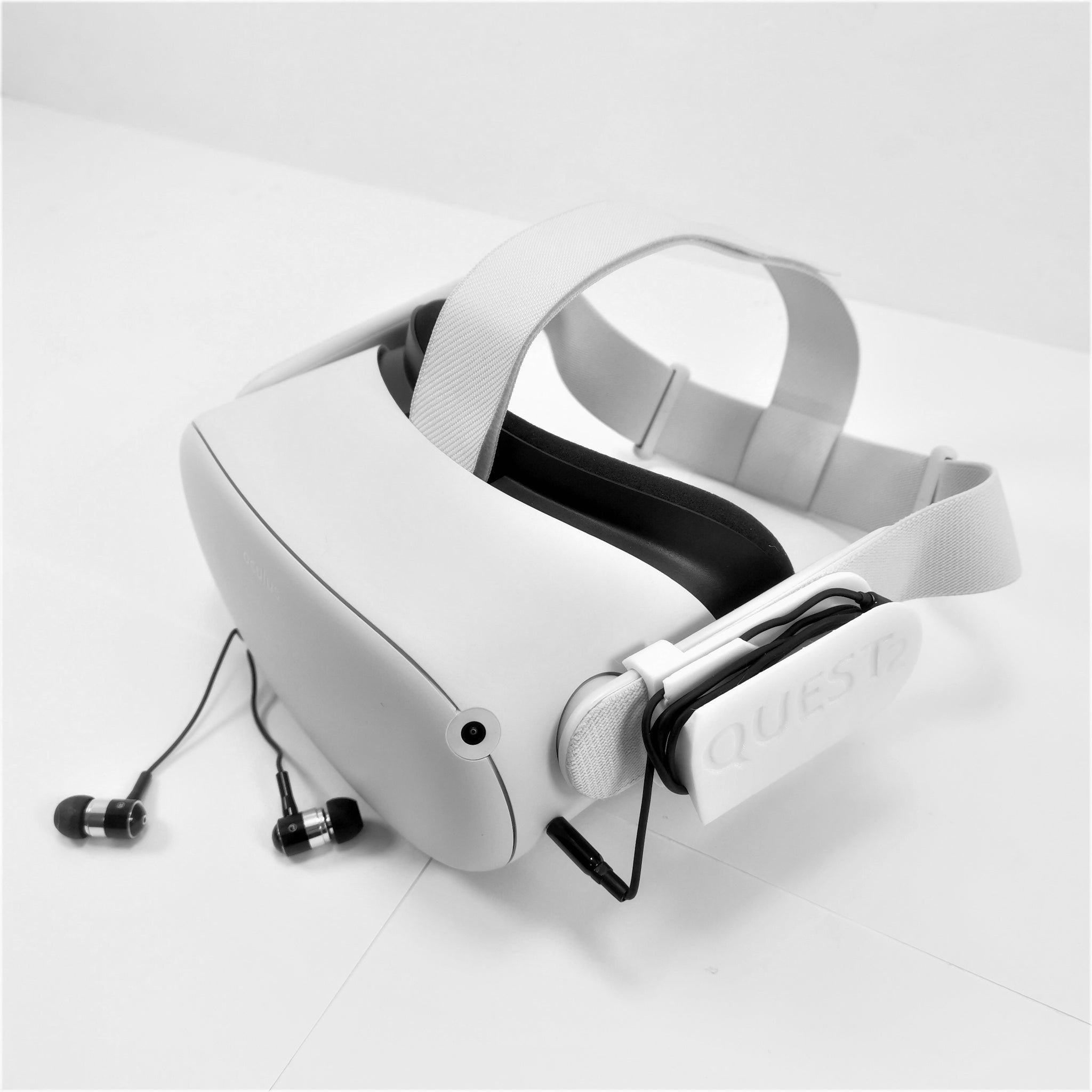Wall Mount Wall Bracket Accessories Kit For Oculus Quest 2 : White - 3DCabin