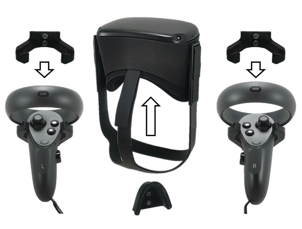 Wall Mount Wall Bracket Accessories Kit For Oculus Quest GEN 1 : Black