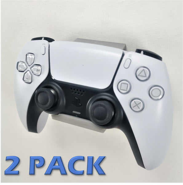 3D Cabin PS5 Controller Wall Mount Wall Bracket Holder (2 Pack) For Play Station 5 Digital Or Disc DualSense - Various Colours