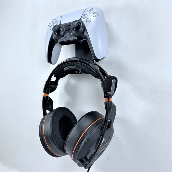3D Cabin PS5 Controller & Headphone Wall Mount Wall Bracket Holder For Play Station 5 Digital Or Disc DualSense - Various Colours - 3DCabin