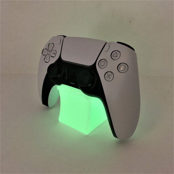 3D Cabin PS5 Controller Stand For Dual Sense Play Station 5 Glow In The Dark - 3DCabin