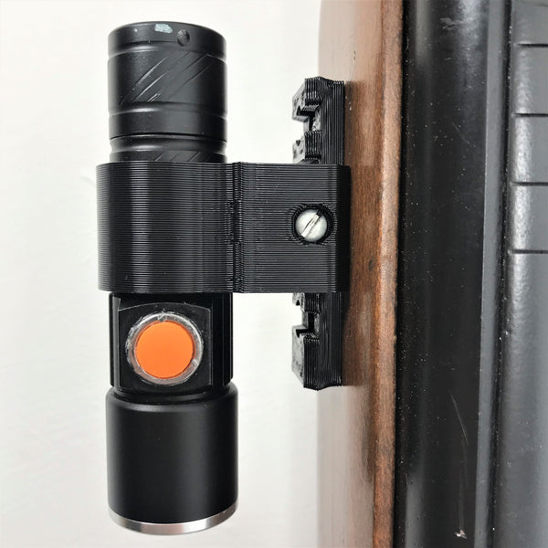 Tactical Torch And Torch Holder With 60mm Screw On Picatinny Rail For Wooden Stock's