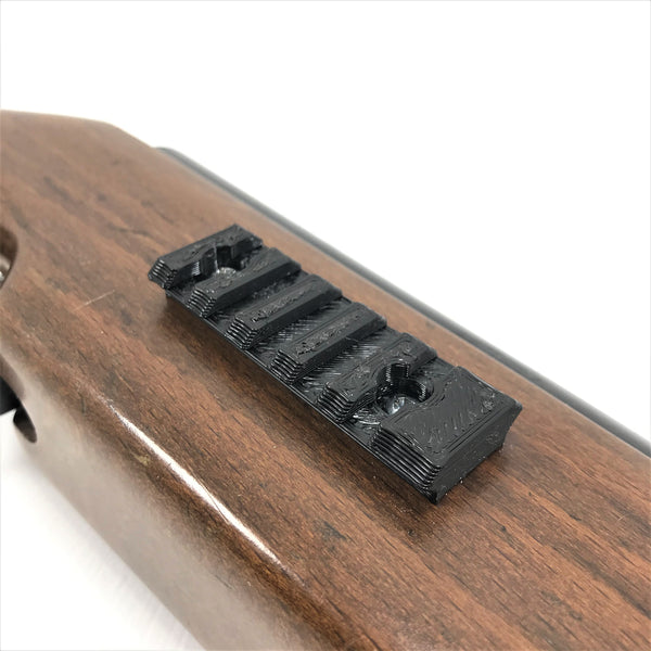 Tactical Torch And Torch Holder With 60mm Screw On Picatinny Rail For Wooden Stock's