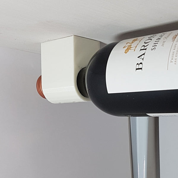 Wine Bottle Rack/Holder : Single Cupboard/Under Shelf Bracket