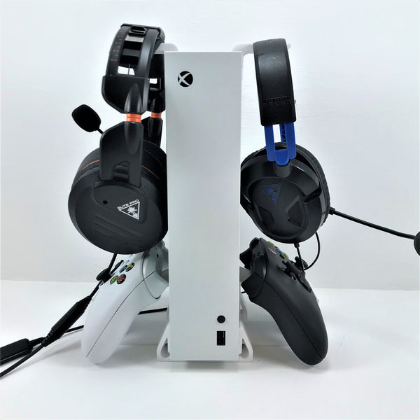 Xbox Series S Dual Controller Headphone Hook Console Stand Base Station