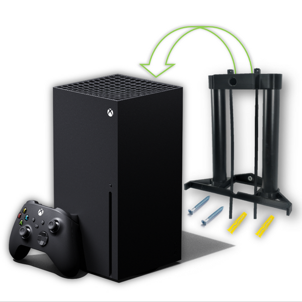 Xbox Series X Wall Mount Wall Bracket Floating Vertical Holder Hidden - 3DCabin