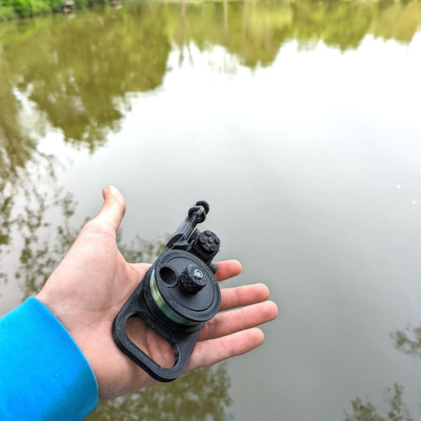 Fishing Rod & Reel Miniature Pocket Survival Kit