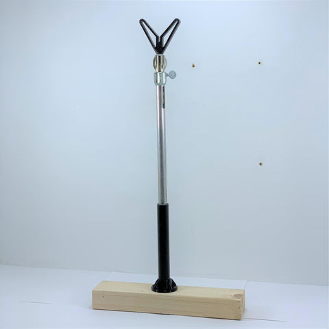 Fishing Rod Bank Stick Holder Stand For Decked Swims & Jetties 18mm Diameter Black