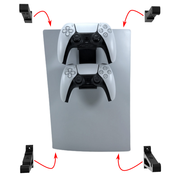 3D Cabin PS5 Minimal Wall Mounting Kit Set Bracket Pack For PlayStation Digital Console